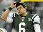 New York Jets quarterback Mark Sanchez on November 22, 2012