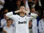 Real's Cristiano Ronaldo celebrates after scoring during the match against Real Valladolid on May 4, 2013
