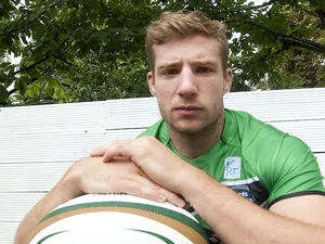 Jacob Rowan of Leeds Carnegie during the 2013/14 Greene King IPA Championship Launch at St Margarets Pub on September 03, 2013