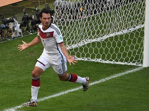 Hummels heads Germany into slender advantage