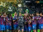 Crystal Palace celebrate winning the Conference League on May 27, 2026