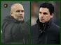 Mikel Arteta and Pep Guardiola