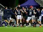 Scotland celebrate beating France in the Six Nations on March 26, 2021