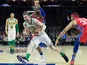 Boston Celtics forward Gordon Hayward (20) moves past Philadelphia 76ers forward Jonathon Simmons (14) during the third quarter at Wells Fargo Center on February 13, 2019
