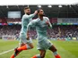 Chelsea's Ruben Loftus-Cheek celebrates scoring a late winner against Cardiff City in the Premier League on March 31, 2019