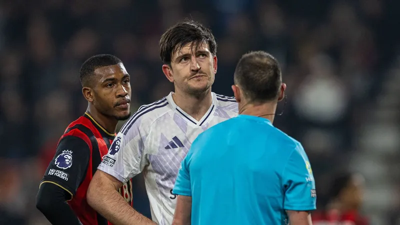 How many matches will Maguire miss after Bournemouth red card?