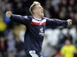 Dundee's James McAlister celebrates his goal against St Mirren on April 20, 2013