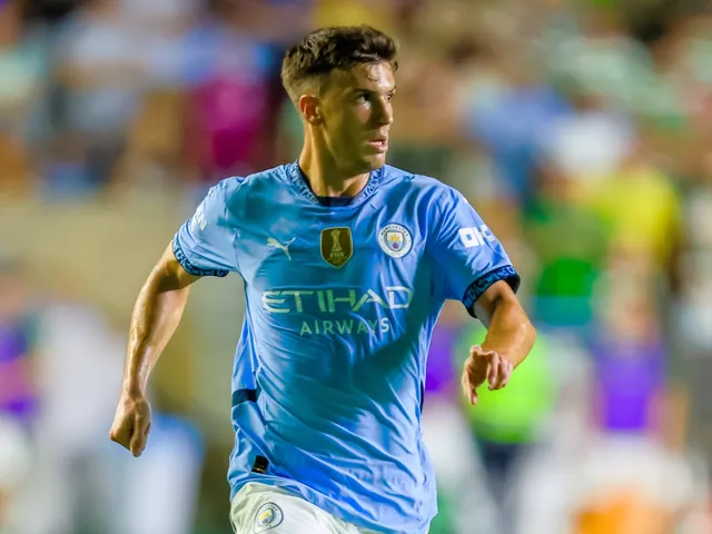 Manchester City's Maximo Perrone on July 23, 2024