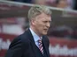 Sunderland manager David Moyes at the Premier League match against Manchester United on April 9, 2017