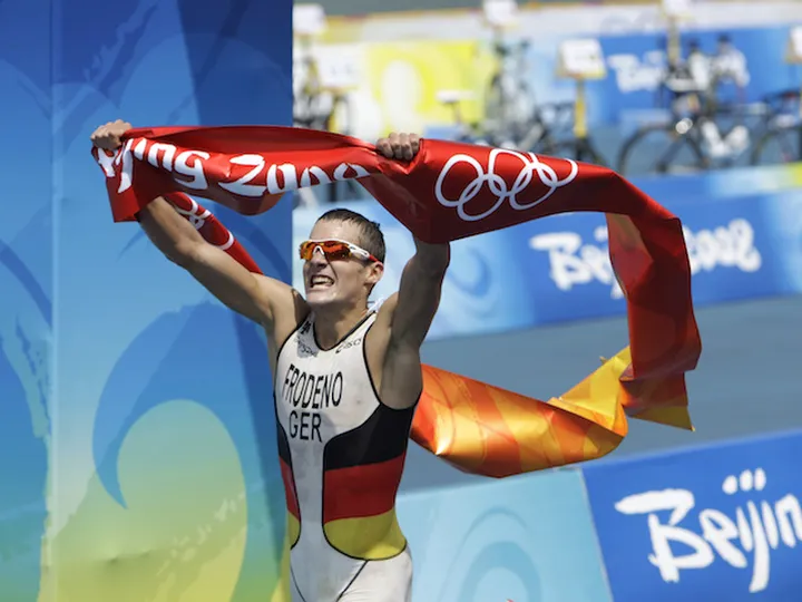 Former Olympic champion Jan Frodeno completes indoor Ironman