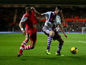 Villa lead at Southampton