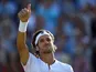 Feliciano Lopez celebrates at Queen's on June 22, 2019