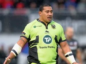 Salesi Ma'afu of Northampton Saints during the Aviva Premiership match between Saracens and Northampton Saints at Allianz Park on November 23, 2014