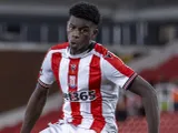 Stoke City midfielder Sol Sidibe in September 2024.