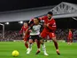 Fulham's Bobby Decordova-Reid in action with Liverpool's Joe Gomez on January 24, 2024