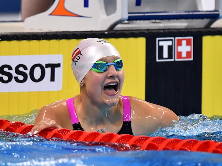 Austrian wins women's 50m backstroke gold