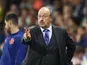 Everton manager Rafael Benitez reacts on August 24, 2021