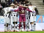 The players of Sporting Charleroi pictured during the Jupiler Pro League Europe Play-Off match