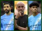 Pep Guardiola/Rayan Ait-Nouri/Nico O'Reilly composite