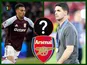 Mikel Arteta and Morgan Rogers