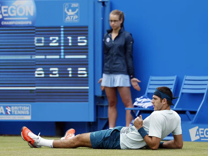 Del Potro eases through to last eight at Queen's