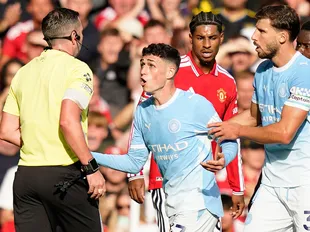 Man City games Foden will miss as Oliver explains Man Utd red card