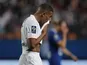 Paris Saint-Germain's (PSG) Kylian Mbappe reacts on August 7, 2021
