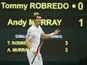 Andy Murray in action against Tommy Robredo on June 28, 2013