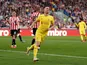 Diogo Jota celebrates scoring for Liverpool against Brentford in the Premier League on September 25, 2021