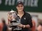 Ashleigh Barty celebrates winning the 2019 French Open