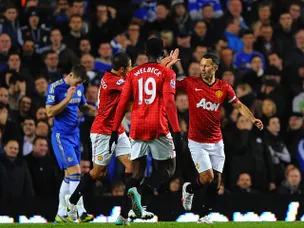 Man Utd ahead against Chelsea