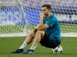 Real Madrid's Nacho during training for the Champions League final on May 25, 2018