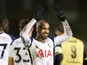 Tottenham Hotspur's Lucas Moura celebrates scoring their third goal on January 10, 2021