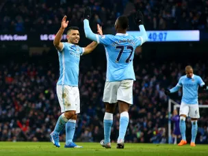 Aguero double gets Man City back on track