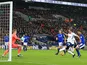 Harry Kane scores his second during the Premier League game between Tottenham Hotspur and Everton on January 13, 2018