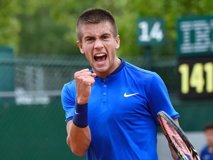 Borna Coric splits with Miles Maclagan