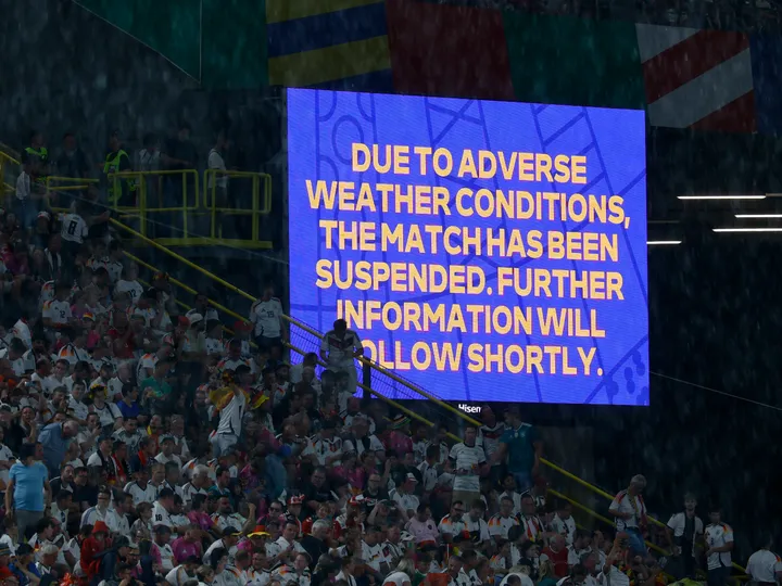 German lightning: Euro 2024 match halted due to thunderstorm