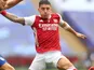 Hector Bellerin in action for Arsenal on August 1, 2020