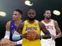 Russell Westbrook, LeBron James and Kevin Durant
