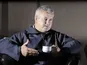 Warren Gatland enjoying a cup of tea in 2009