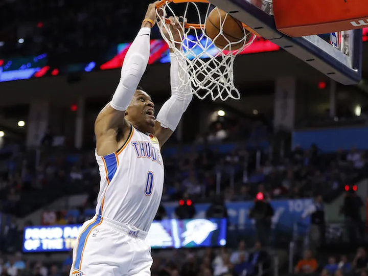 Russell Westbrook posts 20/20/20 game for just second time in NBA history