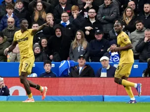 Sarr's stomping ground: Crystal Palace beat Brighton at the Amex again