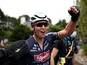 Tim Merlier celebrates winning stage three of the Tour de France on June 28, 2021