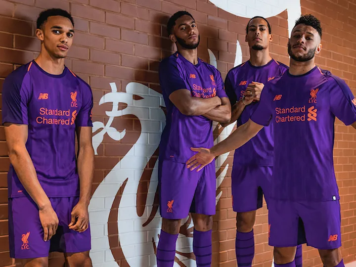 Liverpool unveil new purple away kit