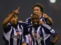 Peter Odemwingie celebrates scoring for West Brom