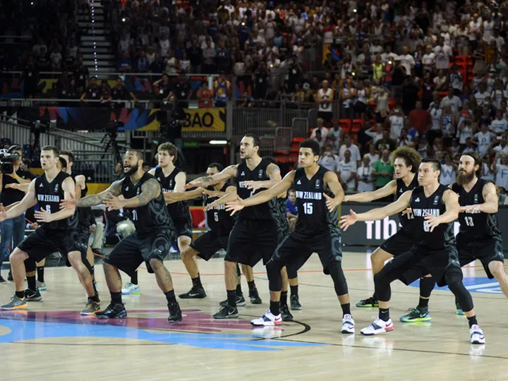 Tall Blacks perform Haka at Basketball World Cup