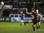 Toby Flood kicks at goal during Newcastle Falcons' win over Bath on November 23, 2018