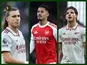 Declan Rice/Riccardo Calafiori/William Saliba composite