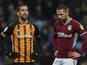 Hull City's Evandro Goebel with Aston Villa's Conor Hourihane January 19, 2019