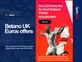 Betano Euro offers - Get £10 in free bets for every game England wins